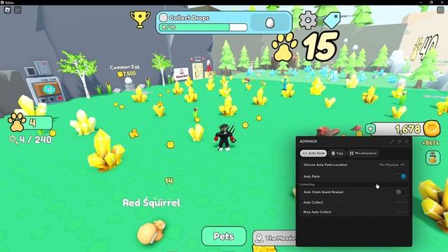 ? НОВЫЙ СКРИПТ на АВТО-ФАРМ МОНЕТ Collect All Pets в Roblox | АВТО-СОБИРАНИЕ МОНЕТ и МНОГОЕ ДРУГОЕ смотреть онлайн