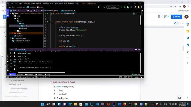 Java Class 1: Java beginners tutorial. Class ,Methods, Datatype, Variable Bangla Language смотреть онлайн