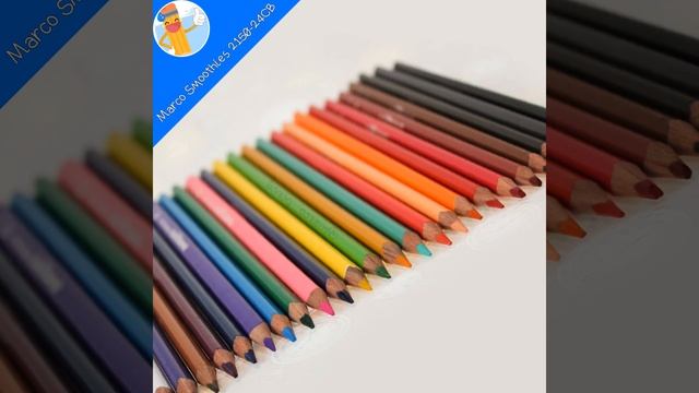 Цветные карандаши для рисования 24 цвета Smoothies от Марко смотреть онлайн