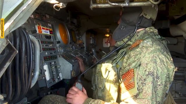 Украина.Киевское направление.Работа расчетов ЗРК «БУК-М3» и РЛС «Небо-СВ» смотреть онлайн