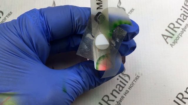 АЭРОГРАФИЯ НА НОГТЯХ. Мастер-класс "Арбуз". смотреть онлайн