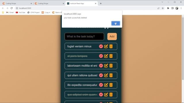 todo list app using React js || Coding Ninja || Skill Test #html #css #javascript #api #reactjs смотреть онлайн