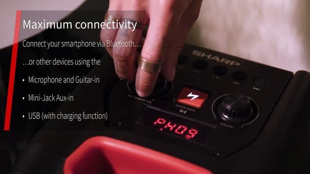 Sharp PS 929 Party Speaker смотреть онлайн