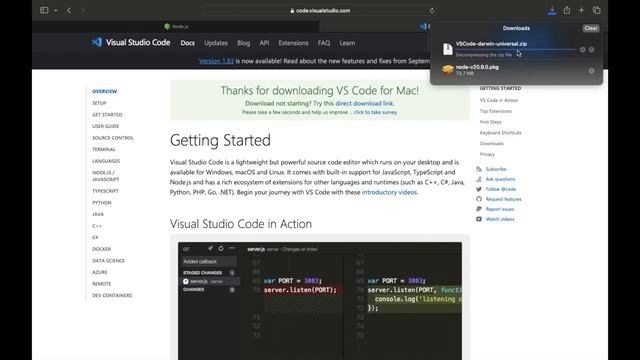 Node.js Installation on macOS and Setting up Visual Studio Code for JavaScript Development In [2023 смотреть онлайн