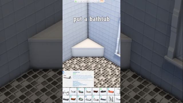 Tips and tricks for Bathroom Bathub ideas sims4shorts sims4ideas sims4bathroom