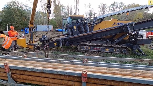 #4 Строительство водозабора на реке Бельбек. Прокладка водовода. Установка ГНБ в работе. смотреть онлайн