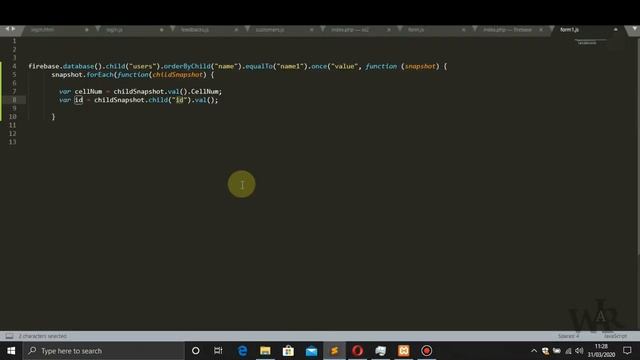 How to get specific value or row data from Firebase in web (Query for get data from database) смотреть онлайн