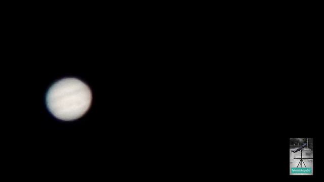 Jupiter di rekam dengan teleskop rakitan 100/900mm смотреть онлайн