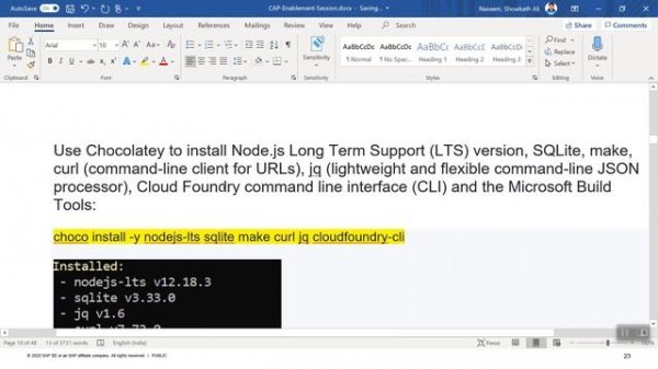 How to Set up development environment-nodejs ,NPM ,CDS, Visual Studio Code,SAP CAP,MTA,CloudFoundry