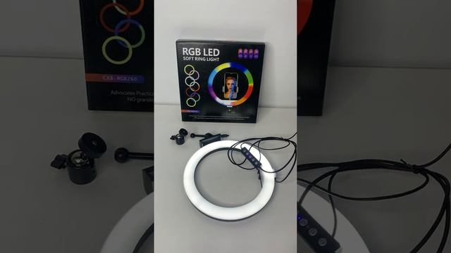 Обзор кольцевой лампы RGB 26 см WorldSwet смотреть онлайн