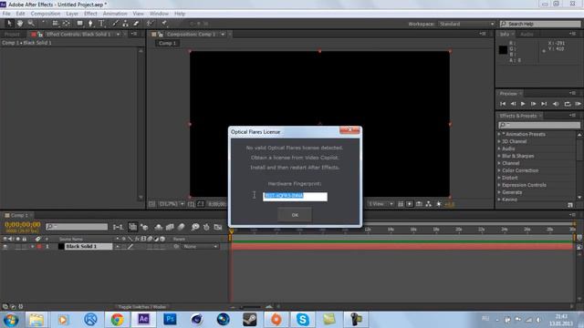 Как установить Optical Flares для After Effects смотреть онлайн
