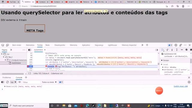 Javascript - Ex029 - querySelector e querySelectorAll смотреть онлайн