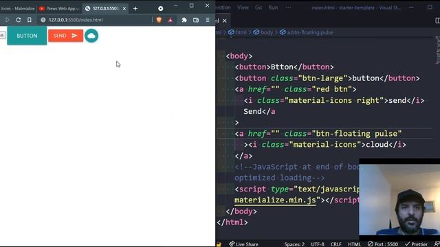 Materialize CSS Framework Tutorial смотреть онлайн