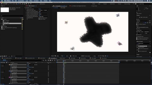 Ink Transitions Using Only Standard Effects | After Effects Tutorial