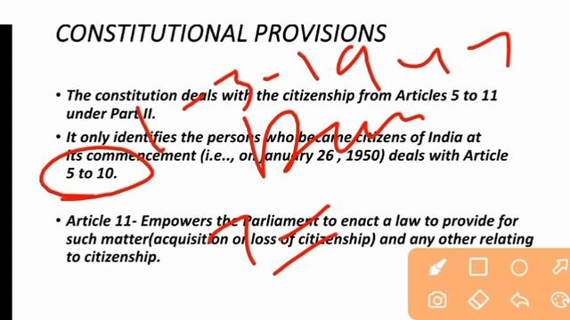 Citizenship Indian polity|Article 5-11 of Indian constitution|Part 2|#cds #capf #upsc #airforce #ta смотреть онлайн