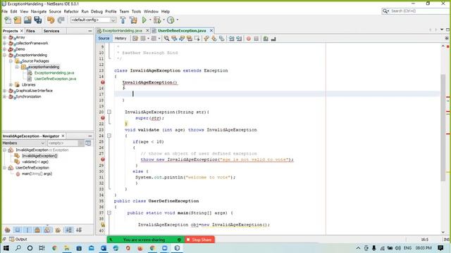 Custom Exception handling in java | how to create own Exception Class in java | Throws v/s Throw смотреть онлайн