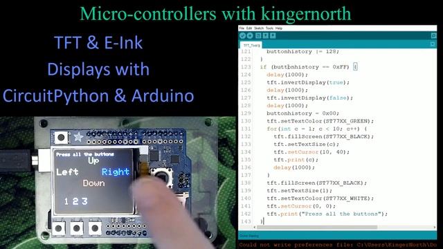 TFT and E-Ink Displays with CircuitPython and Arduino смотреть онлайн