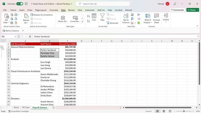 41. Using Outlines to Create Expand and Collapse button for data groups смотреть онлайн