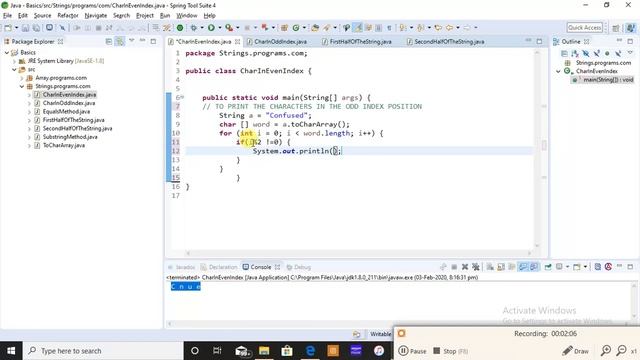 How To Print Characters On Odd Positions Of The Given String смотреть онлайн