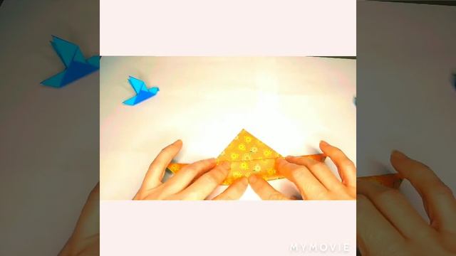 ОРИГАМИ ПТИЦА ГОЛУБЬ ИЗ БУМАГИ ORIGAMI BIRD смотреть онлайн