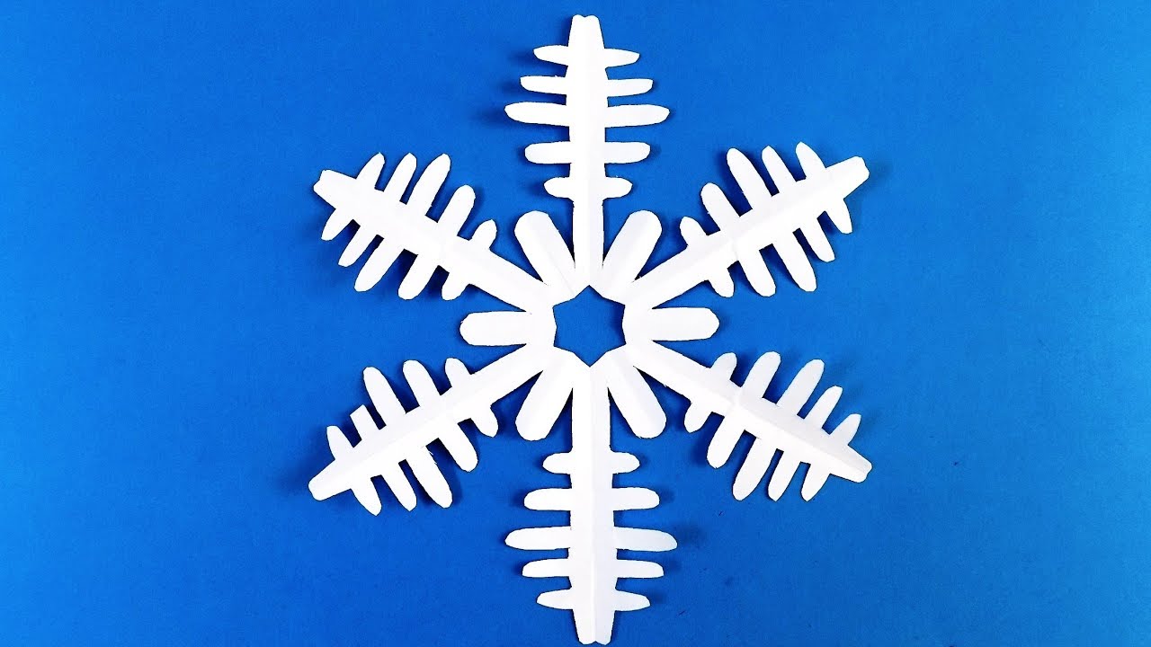 Как сделать снежинку из бумаги своими руками. Снежинка из бумаги смотреть онлайн