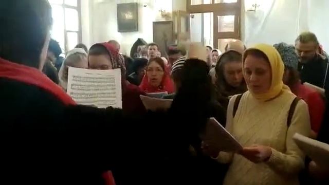 Задостойник Пасхи на греческом языке в исполнении любительского хора смотреть онлайн