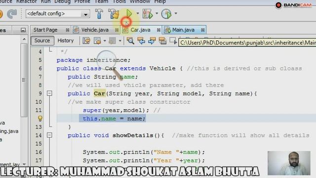 Lec#31 Constructor with Protected key in Mobile Application using JAVA UCP PGC Mailsi 08-06-2020 смотреть онлайн