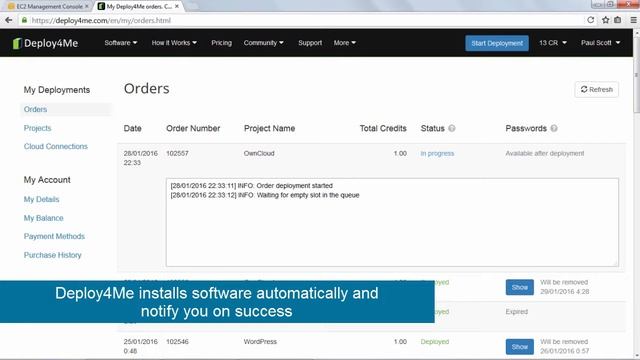 How to install ownCloud 8.2 on AWS EC2 with Deploy4Me смотреть онлайн
