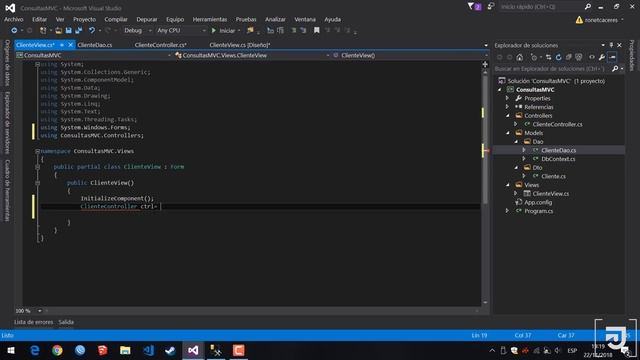 C4/ Patrón MVC - Ejemplo con WinForms y ASP.Net (Buscar/Filtrar Datos) C#, SQL Server смотреть онлайн