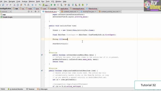 How to Send Intent Data Between Activity in Android Studio Using Java | Switch Activity with Intent смотреть онлайн