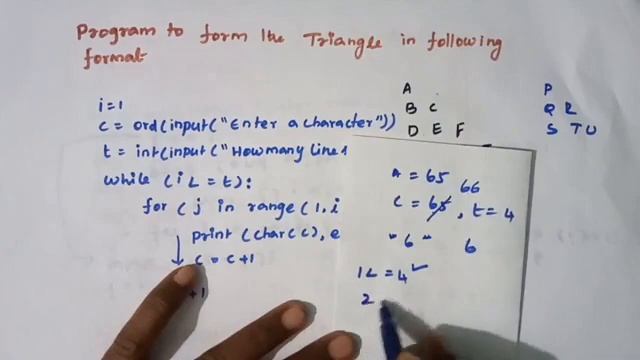 python program to print the letters to triangle format @ easy learning computer смотреть онлайн