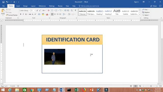 How to Create an ID Card using MS WORD смотреть онлайн
