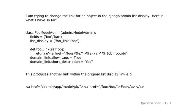 Django : change list display link in django admin смотреть онлайн