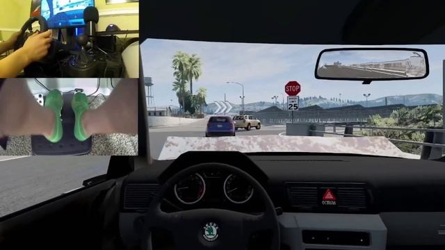 Rebuilding A Skoda Octavia Beamng Drive (Steering Wheel + Shifter + Handbrake + pedals) Gameplay смотреть онлайн
