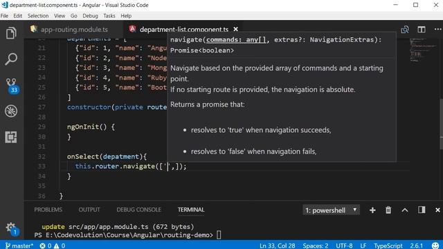 Angular Tutorial - 25 - Route Parameters смотреть онлайн