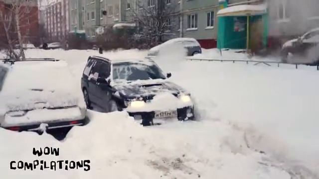 Субару валит по снегу смотреть онлайн