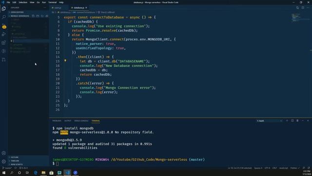 Serverless API with MongoDB смотреть онлайн