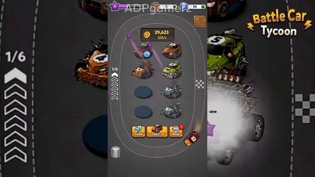 Battle Car Tycoon: Idle Merge Arena Android Gameplay. смотреть онлайн