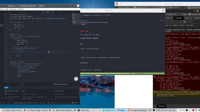 Cors, Rust i Actix. смотреть онлайн