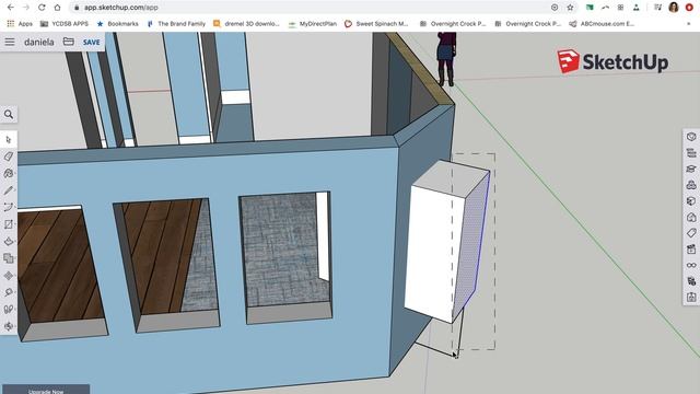 Sketchup How to cut a hole in a diagonal wall смотреть онлайн