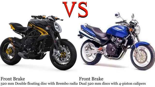 MV Agusta Dragster 800 vs Honda CB 900 Hornet Test specification comparison смотреть онлайн