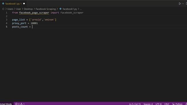 How to Scrape Data From Facebook Accounts | Python Tutorial смотреть онлайн