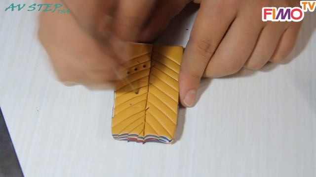 Мастер-класс: Серьги-листья из полимерной глины FIMO/polymer clay tutorial смотреть онлайн