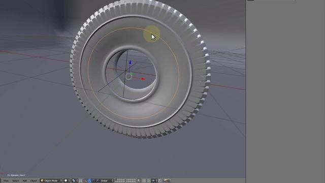 Уроки по Blender. Урок 3-11. Моделинг покрышки. Текст на покрышке. смотреть онлайн