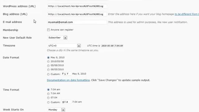 Settings General - WordPress Essential Training смотреть онлайн