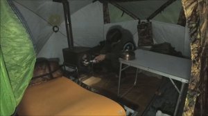 Новая Палатка МЕДВЕДЬ КУБ 4  Лонг. Зима Лето. с Печкой.