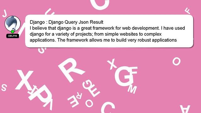 Django : Django Query Json Result смотреть онлайн