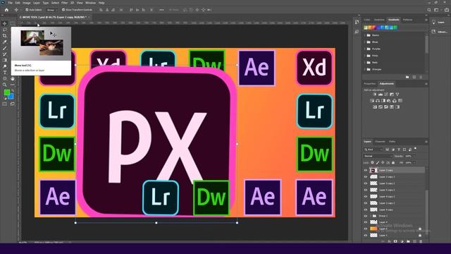 #2 How to Use Move Tool in PHOTOSHOP Tutorial in Hindi-Adobe Photoshop Tutorial-for Beginners смотреть онлайн