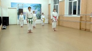 ★Видео урок №3★ Ката Хейан Нидан (Heian nidan Shito - ryu karate)  1 часть★