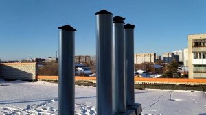 Трубы вентиляции, пытаемся утеплить